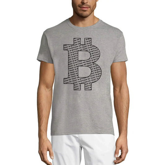 Men's Graphic T-Shirt In Bitcoin We Trust Traders Quote - Crypto Mining Eco-Friendly Limited Edition Short Sleeve Tee-Shirt Vintage Birthday Gift Novelty