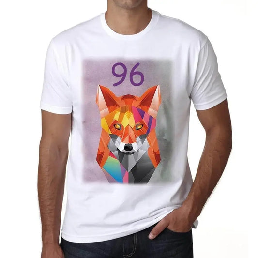 Men's Graphic T-Shirt Geometric Fox 96 96th Birthday Anniversary 96 Year Old Gift 1928 Vintage Eco-Friendly Short Sleeve Novelty Tee