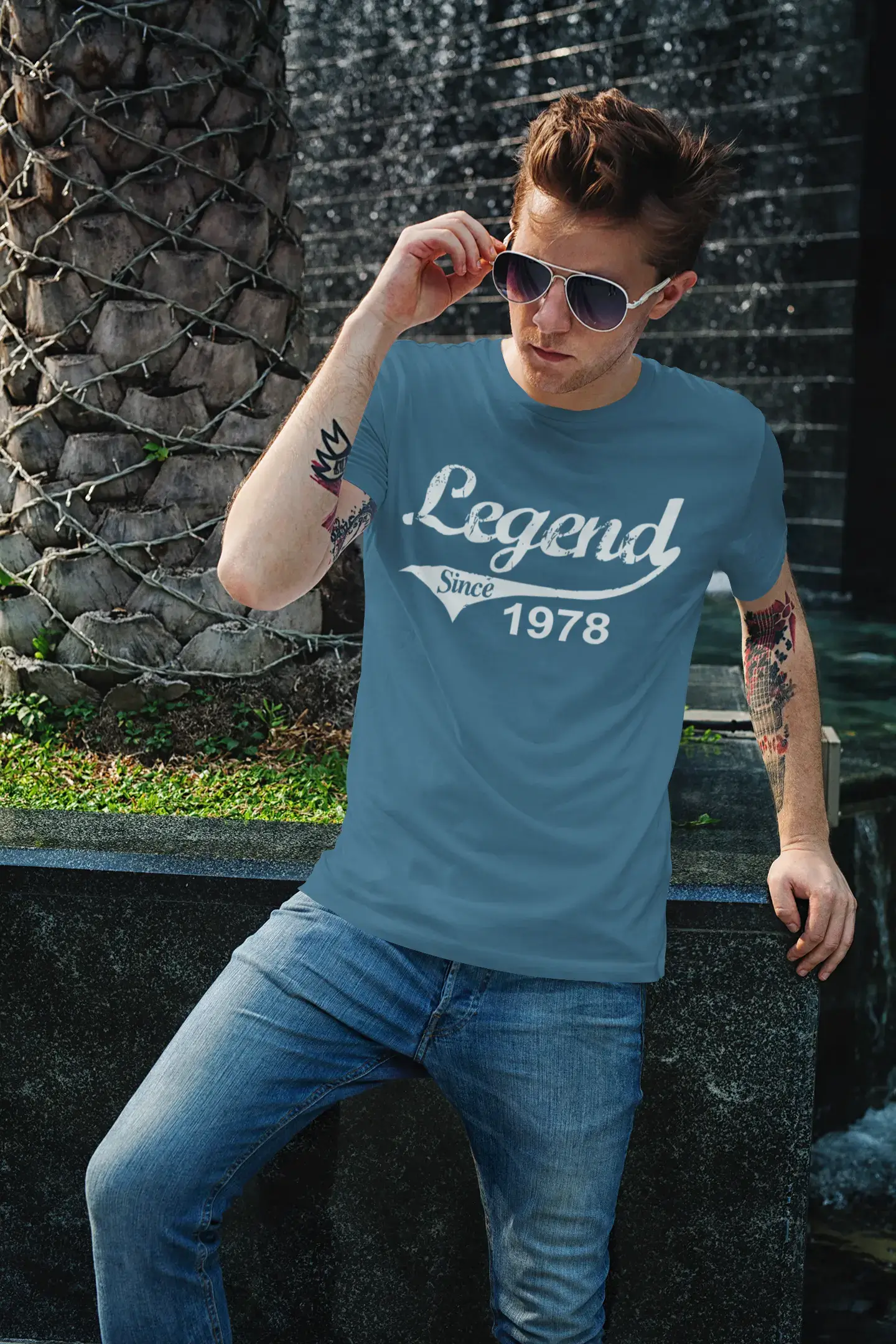 1978,birthday gifts for him,birthday t-shirts,Men's Short Sleeve Round Neck T-shirt 00128