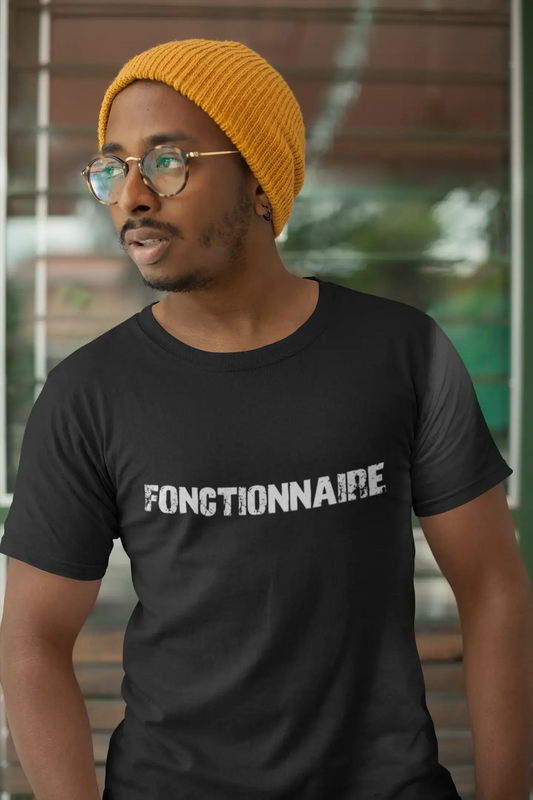 fonctionnaire, Französisches Wörterbuch, Herren-Kurzarm-Rundhals-T-Shirt 00009