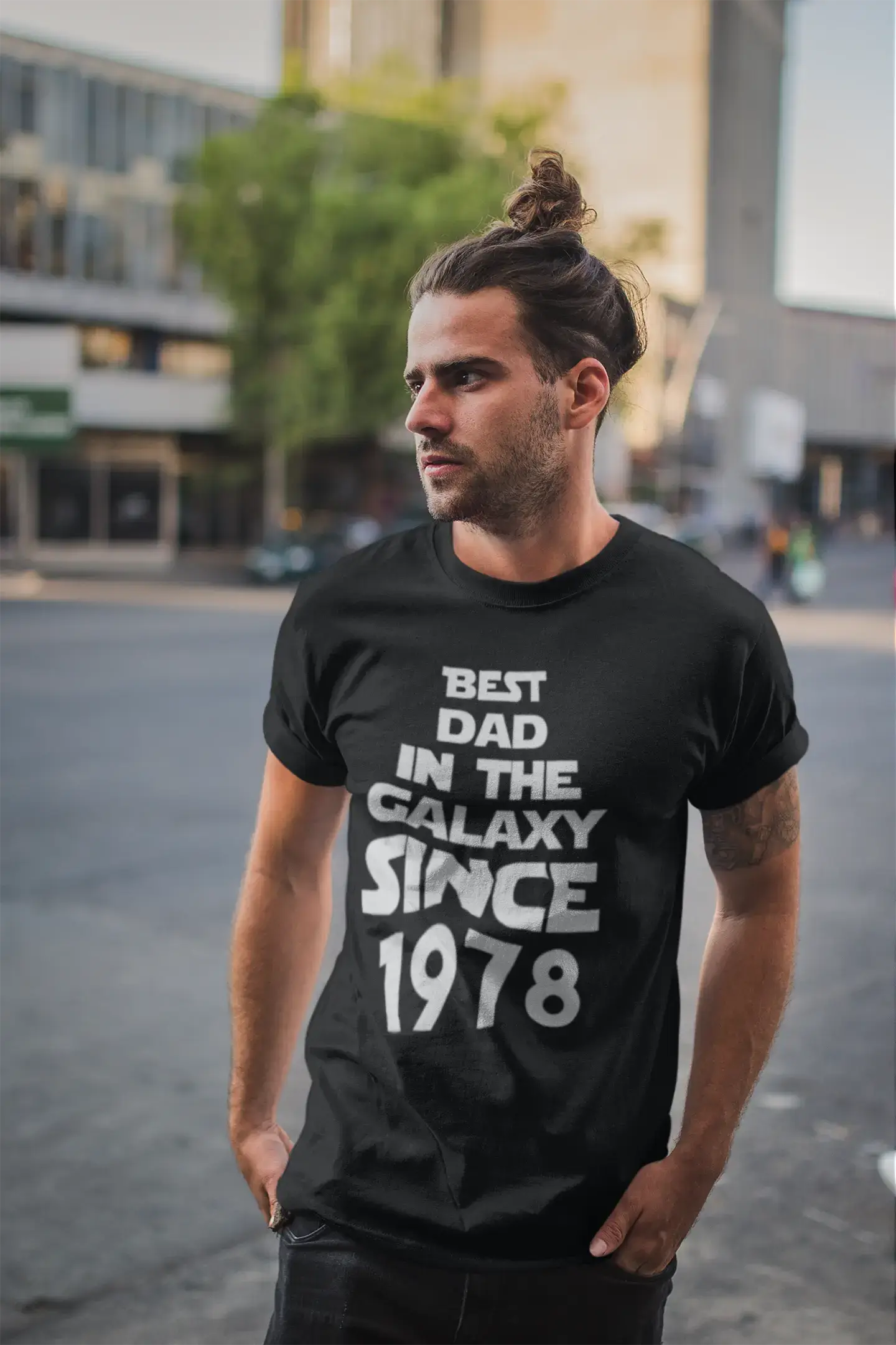 Best Dad, 1978 Best Dad Men's T shirt Black Birthday Gift 00112