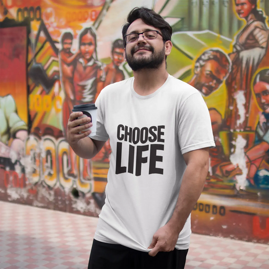 Homme Tee Vintage T Shirt Choose Life