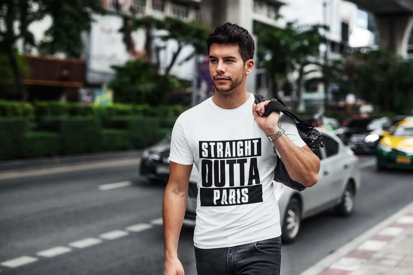 Straight Outta Paris, Homme manches courtes Col rond 00027