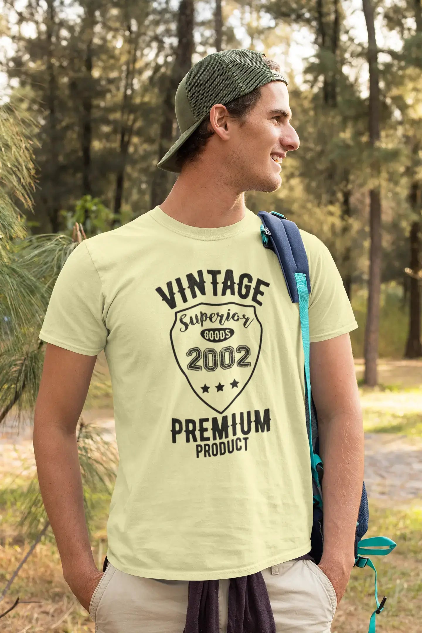 2002 Vintage Superior, t Shirt pour Homme, Jaune t Shirt, Tshirt Annee