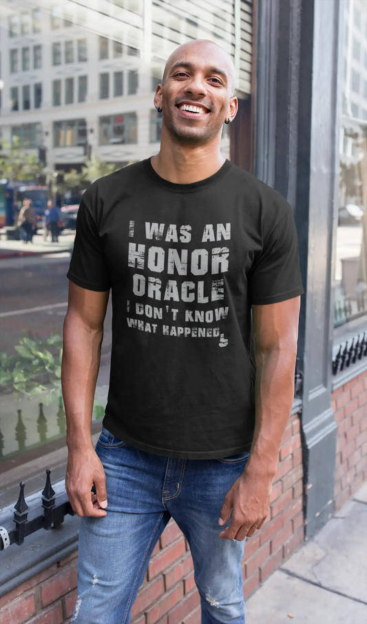 ORACLE What Happened, Noir, T-shirt à manches courtes et col rond pour hommes, t-shirt cadeau 00318