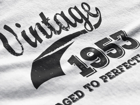 Homme Tee Vintage T Shirt Vintage Aged to Perfection 1953