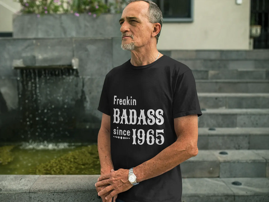 Freakin Badass Since 1965 Herren T-Shirt Schwarz Geburtstagsgeschenk 00393