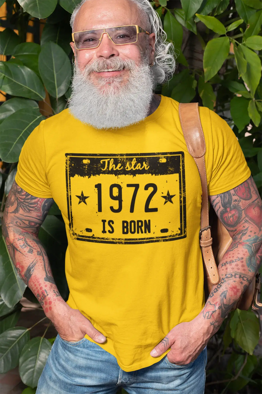 The Star 1972 is Born Herren T-Shirt Lemon Geburtstagsgeschenk 00456