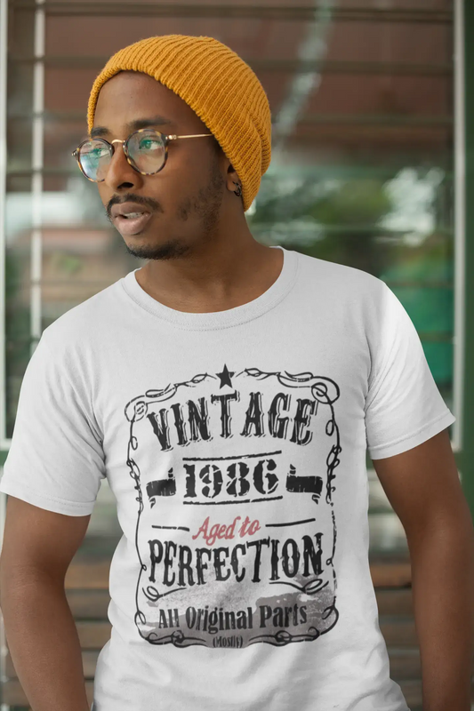 Homme Tee Vintage T Shirt 1986 Vintage Aged to Perfection