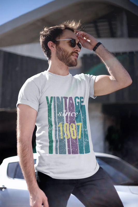 Homme Tee Vintage T Shirt 1987, Vintage Since 1987