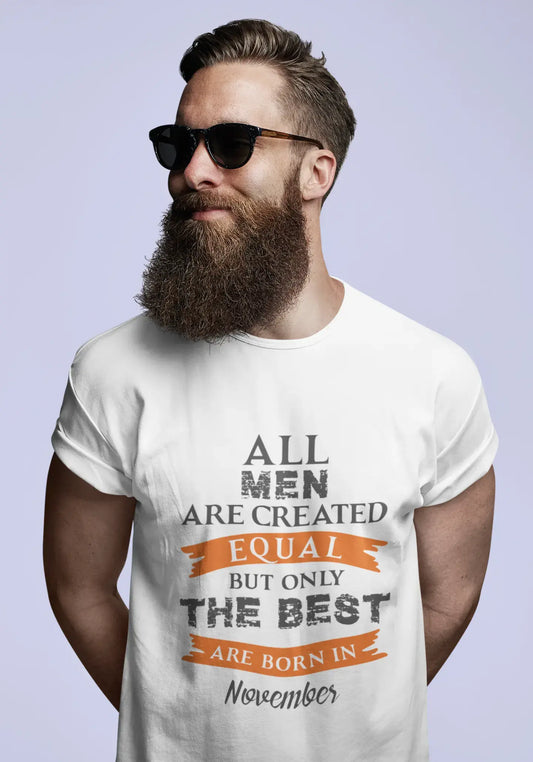 Homme Tee Vintage T-Shirt November, nur die Besten werden im November geboren