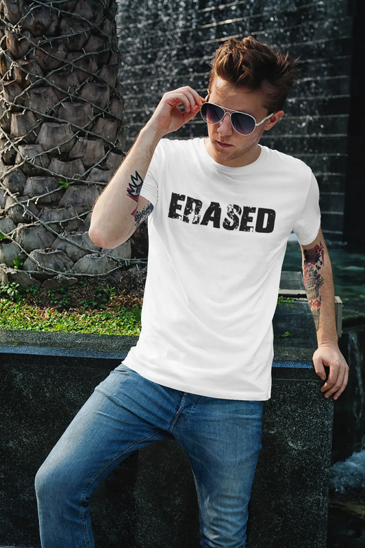 erased Men's T shirt White Birthday Gift 00552