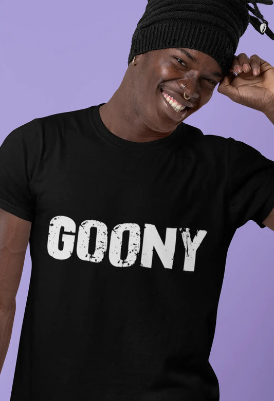 goony Herren Retro T-Shirt Schwarz Geburtstagsgeschenk 00553