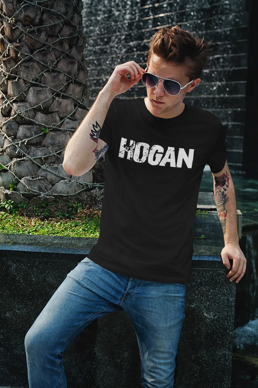 hogan Men's Retro T shirt <span>Noir</span> <span>Anniversaire</span> <span>Cadeau</span> 00553