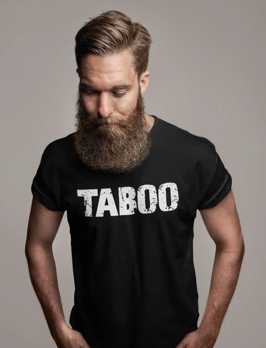 taboo Men's Retro T shirt Black Birthday Gift 00553