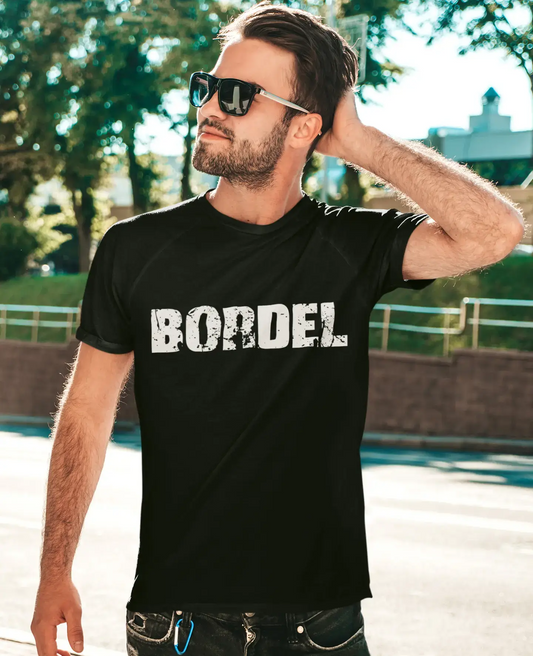 bordel Men's Vintage T shirt Black Birthday Gift 00554