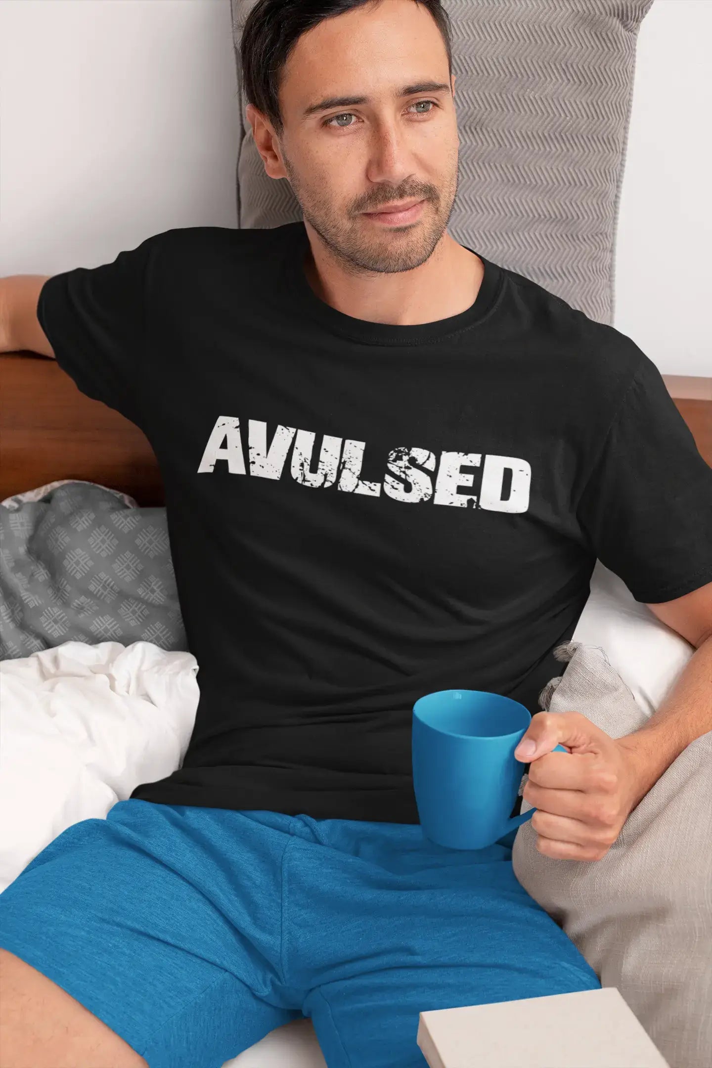 avulsed Men's Vintage T shirt Black Birthday Gift 00555