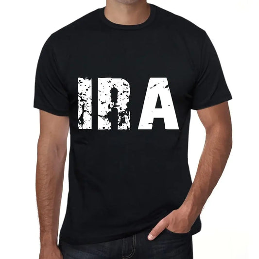 T-shirt noir uni pour hommes