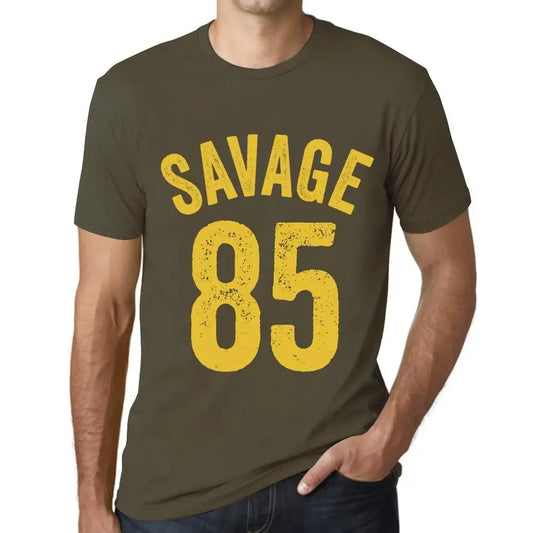 Men's Graphic T-Shirt Savage 85 85th Birthday Anniversary 85 Year Old Gift 1939 Vintage Eco-Friendly Short Sleeve Novelty Tee