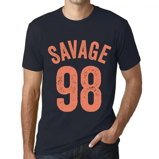 Men's Graphic T-Shirt Savage 98 98th Birthday Anniversary 98 Year Old Gift 1926 Vintage Eco-Friendly Short Sleeve Novelty Tee