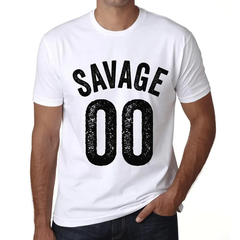 Men's Graphic T-Shirt Savage 00 2024 Vintage Eco-Friendly Short Sleeve Novelty Tee