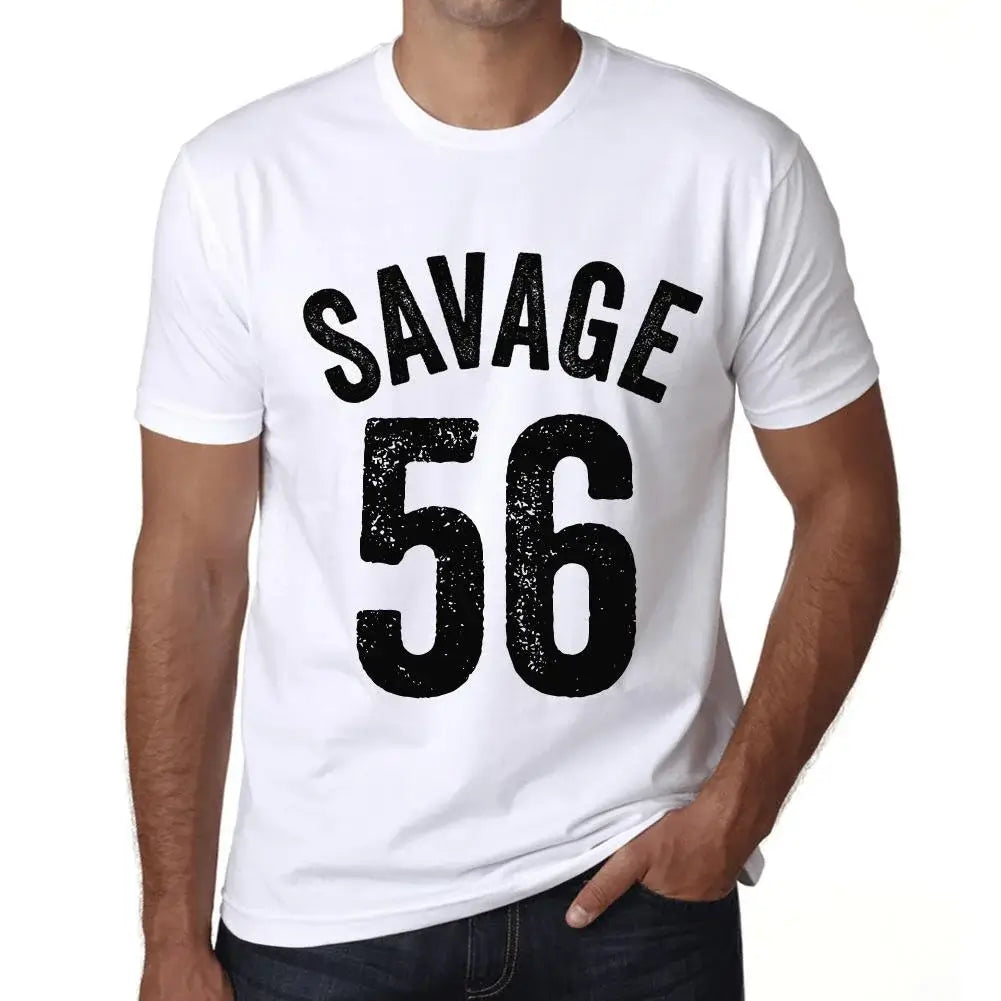 Men's Graphic T-Shirt Savage 56 56th Birthday Anniversary 56 Year Old Gift 1968 Vintage Eco-Friendly Short Sleeve Novelty Tee