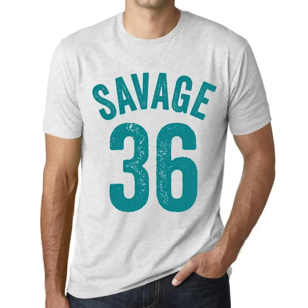 Men's Graphic T-Shirt Savage 36 36th Birthday Anniversary 36 Year Old Gift 1988 Vintage Eco-Friendly Short Sleeve Novelty Tee