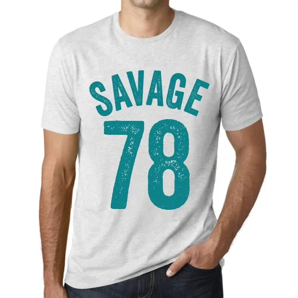 Men's Graphic T-Shirt Savage 78 78th Birthday Anniversary 78 Year Old Gift 1946 Vintage Eco-Friendly Short Sleeve Novelty Tee