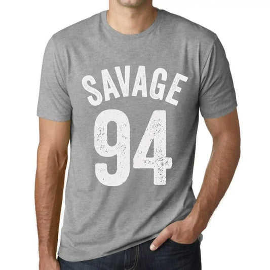 Men's Graphic T-Shirt Savage 94 94th Birthday Anniversary 94 Year Old Gift 1930 Vintage Eco-Friendly Short Sleeve Novelty Tee