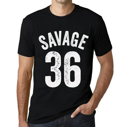 Men's Graphic T-Shirt Savage 36 36th Birthday Anniversary 36 Year Old Gift 1988 Vintage Eco-Friendly Short Sleeve Novelty Tee