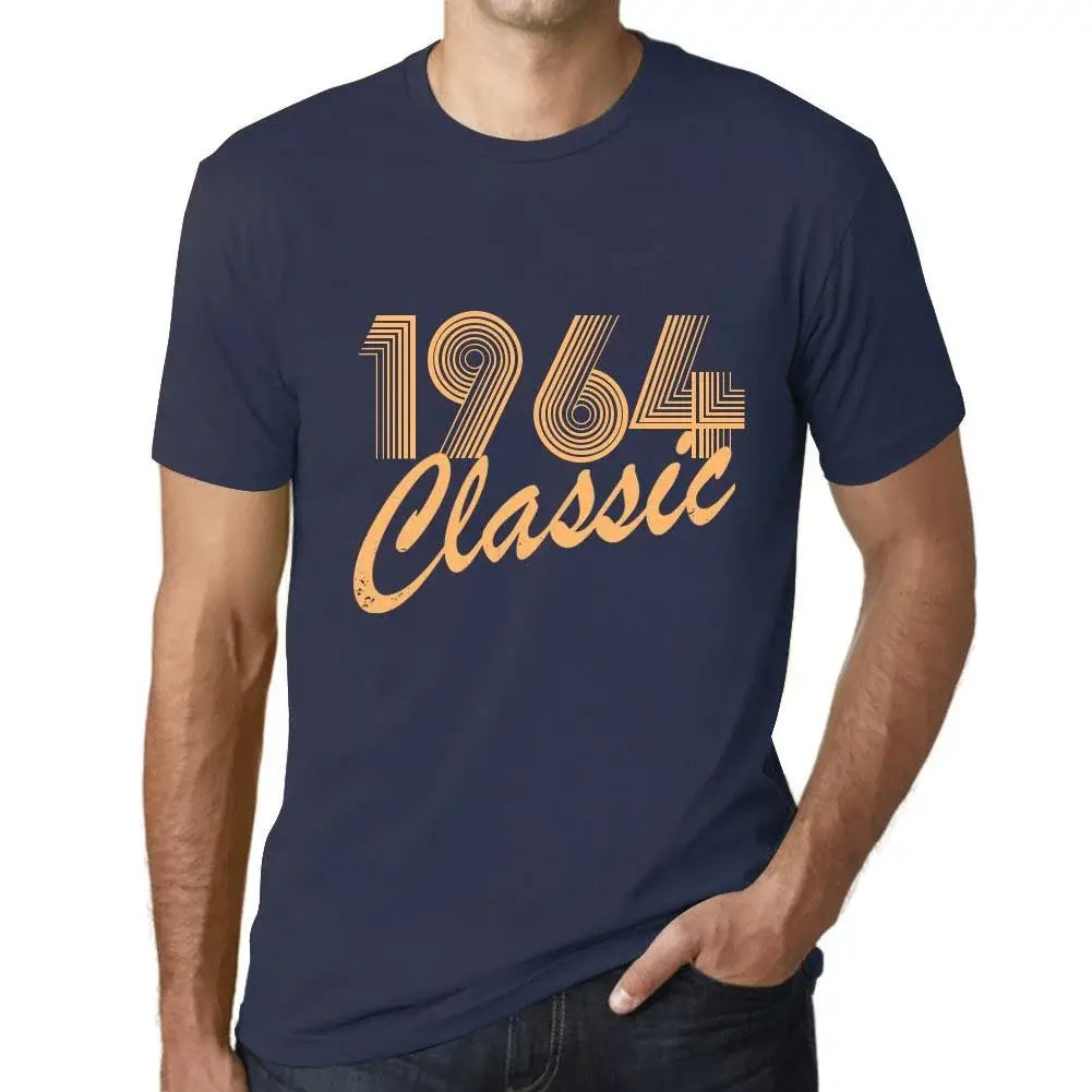 Men's Graphic T-Shirt Classic 1964 60th Birthday Anniversary 60 Year Old Gift 1964 Vintage Eco-Friendly Short Sleeve Novelty Tee