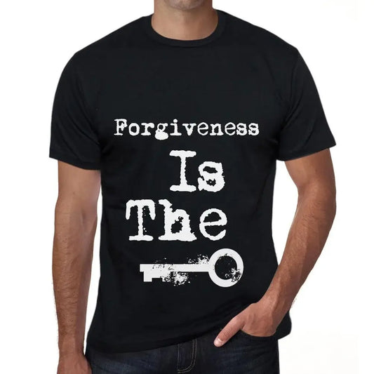 Men's Graphic T-Shirt Forgiveness Is The Key Eco-Friendly Limited Edition Short Sleeve Tee-Shirt Vintage Birthday Gift Novelty