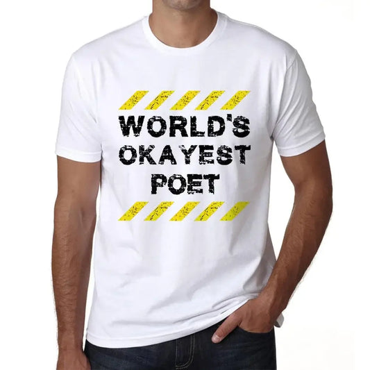 Men's Graphic T-Shirt Worlds Okayest Poet Eco-Friendly Limited Edition Short Sleeve Tee-Shirt Vintage Birthday Gift Novelty