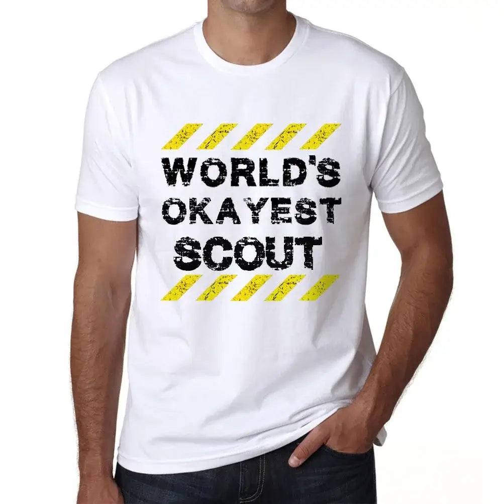 Men's Graphic T-Shirt Worlds Okayest Scout Eco-Friendly Limited Edition Short Sleeve Tee-Shirt Vintage Birthday Gift Novelty