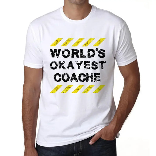 Men's Graphic T-Shirt Worlds Okayest Coache Eco-Friendly Limited Edition Short Sleeve Tee-Shirt Vintage Birthday Gift Novelty