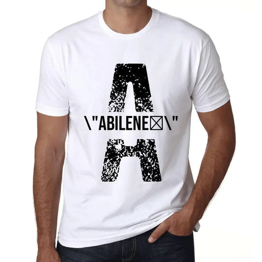 Men's Graphic T-Shirt Abilene Eco-Friendly Limited Edition Short Sleeve Tee-Shirt Vintage Birthday Gift Novelty