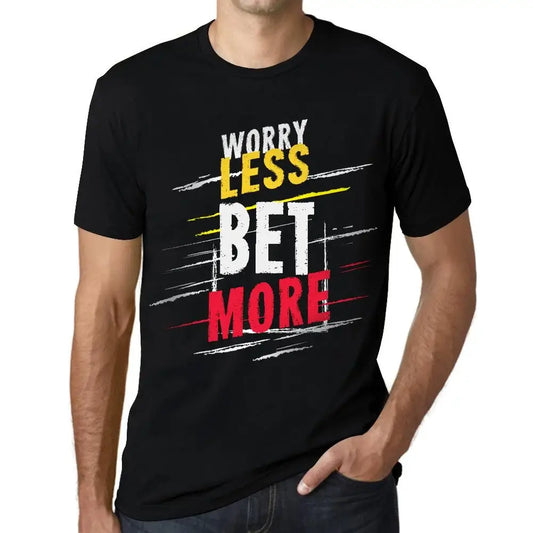 T-shirt noir uni pour hommes