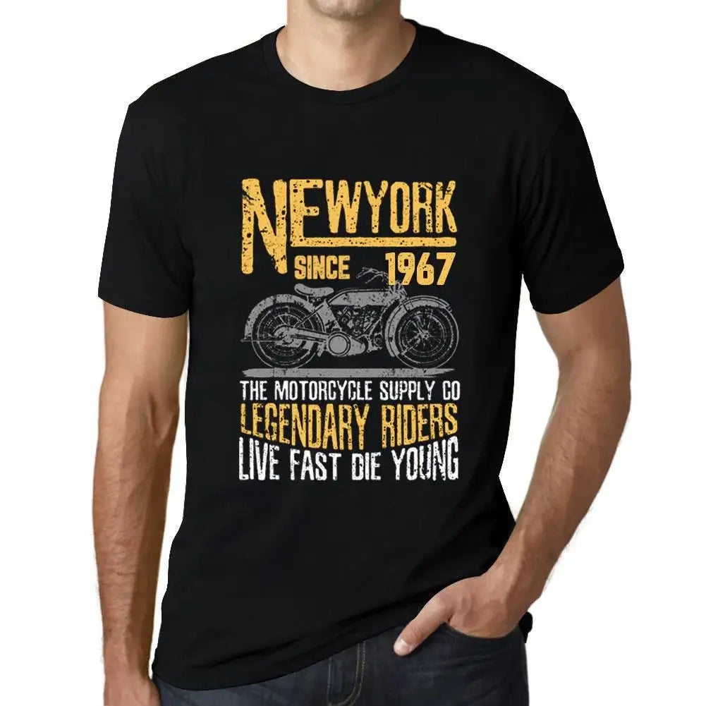 Men's Graphic T-Shirt Motorcycle Legendary Riders Since 1967 57th Birthday Anniversary 57 Year Old Gift 1967 Vintage Eco-Friendly Short Sleeve Novelty Tee