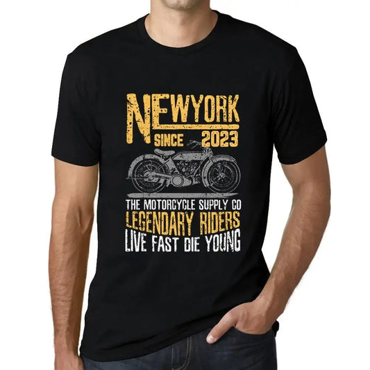 Men's Graphic T-Shirt Motorcycle Legendary Riders Since 2023 1st Birthday Anniversary 1 Year Old Gift 2023 Vintage Eco-Friendly Short Sleeve Novelty Tee