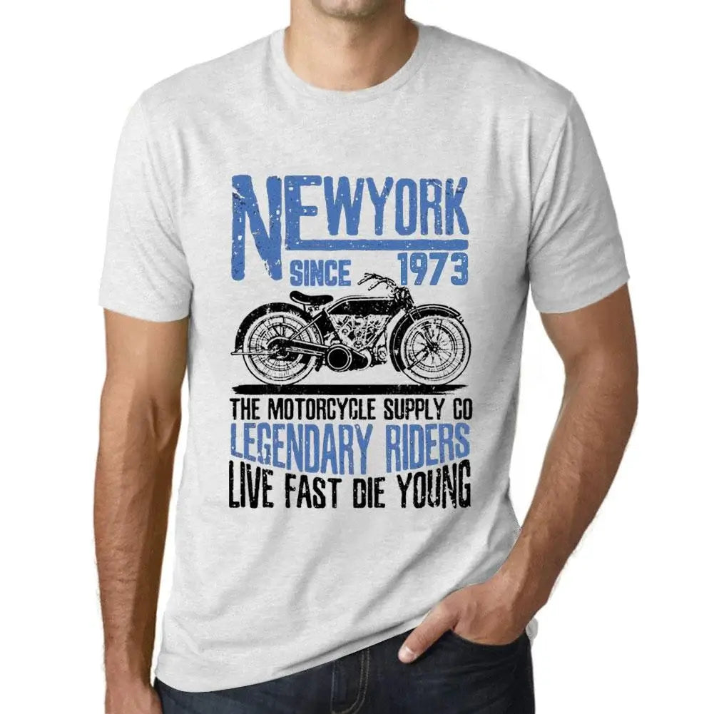 Men's Graphic T-Shirt Motorcycle Legendary Riders Since 1973 51st Birthday Anniversary 51 Year Old Gift 1973 Vintage Eco-Friendly Short Sleeve Novelty Tee