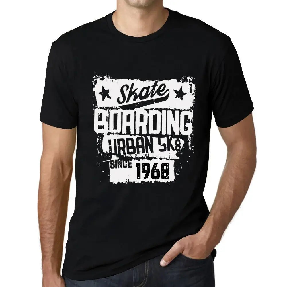 Men's Graphic T-Shirt Urban Skateboard Since 1968 56th Birthday Anniversary 56 Year Old Gift 1968 Vintage Eco-Friendly Short Sleeve Novelty Tee