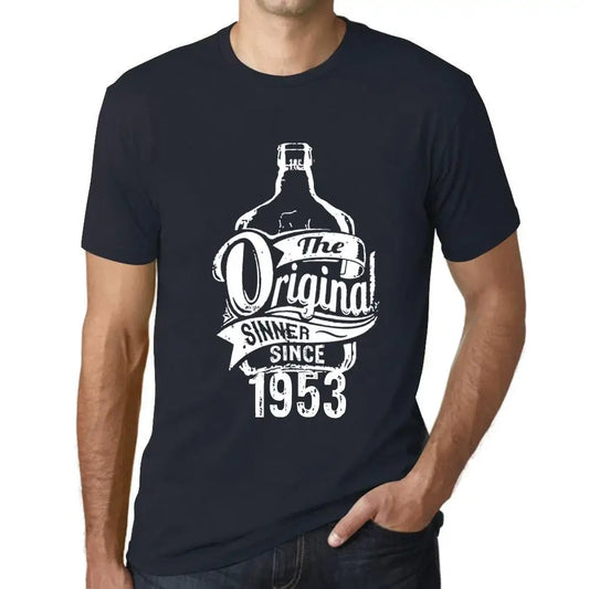 Men's Graphic T-Shirt The Original Sinner Since 1953 71st Birthday Anniversary 71 Year Old Gift 1953 Vintage Eco-Friendly Short Sleeve Novelty Tee