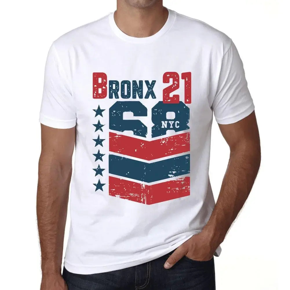 Men's Graphic T-Shirt Bronx 21 21st Birthday Anniversary 21 Year Old Gift 2003 Vintage Eco-Friendly Short Sleeve Novelty Tee