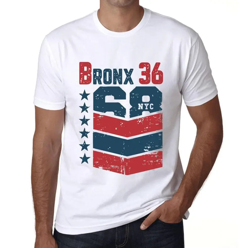 Men's Graphic T-Shirt Bronx 36 36th Birthday Anniversary 36 Year Old Gift 1988 Vintage Eco-Friendly Short Sleeve Novelty Tee