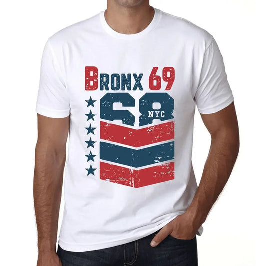 Men's Graphic T-Shirt Bronx 69 69th Birthday Anniversary 69 Year Old Gift 1955 Vintage Eco-Friendly Short Sleeve Novelty Tee