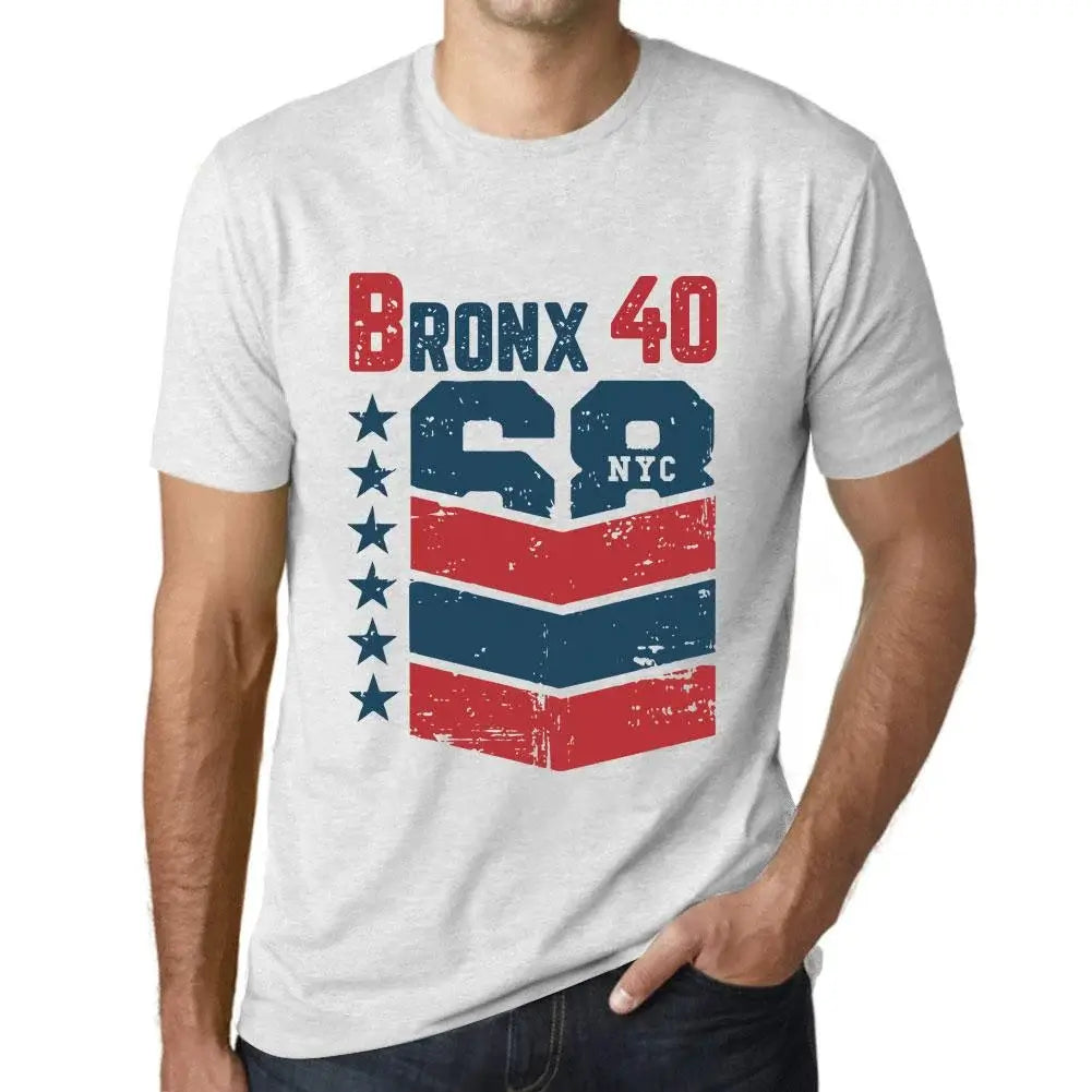 Men's Graphic T-Shirt Bronx 40 40th Birthday Anniversary 40 Year Old Gift 1984 Vintage Eco-Friendly Short Sleeve Novelty Tee