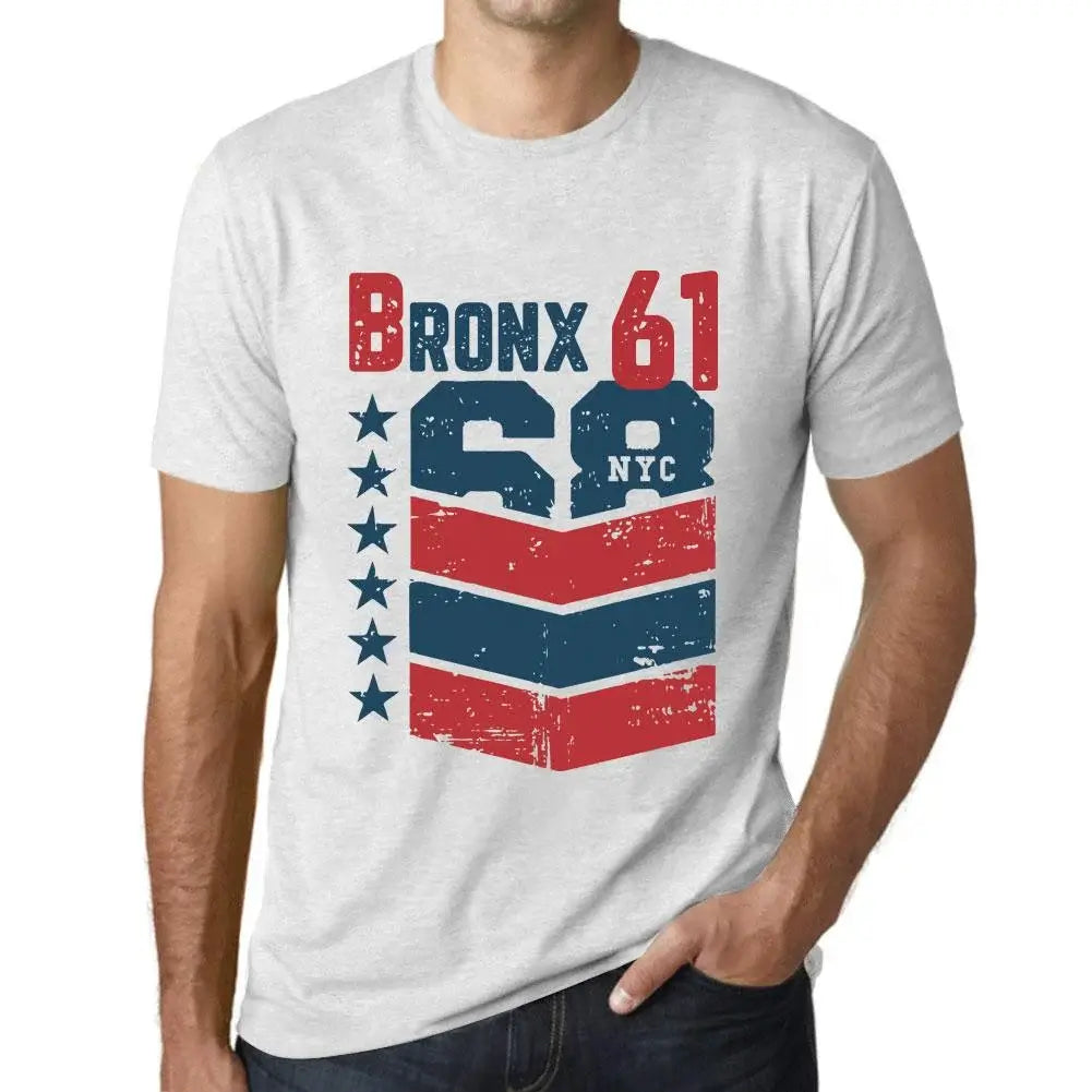 Men's Graphic T-Shirt Bronx 61 61st Birthday Anniversary 61 Year Old Gift 1963 Vintage Eco-Friendly Short Sleeve Novelty Tee