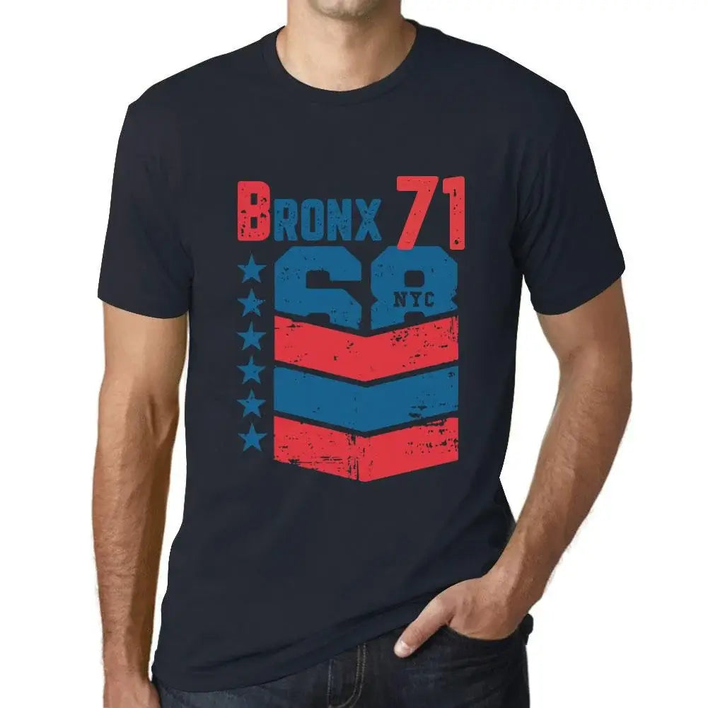 Men's Graphic T-Shirt Bronx 71 71st Birthday Anniversary 71 Year Old Gift 1953 Vintage Eco-Friendly Short Sleeve Novelty Tee