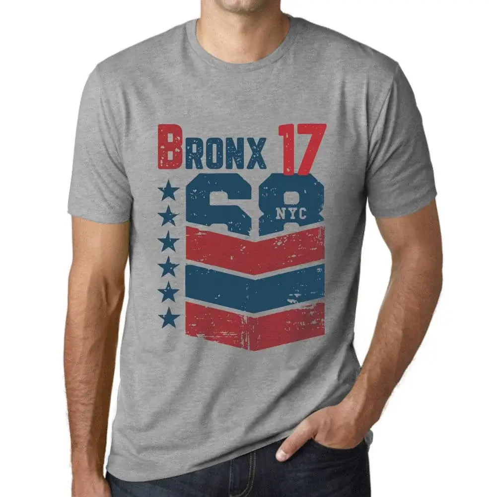 Men's Graphic T-Shirt Bronx 17 17th Birthday Anniversary 17 Year Old Gift 2007 Vintage Eco-Friendly Short Sleeve Novelty Tee