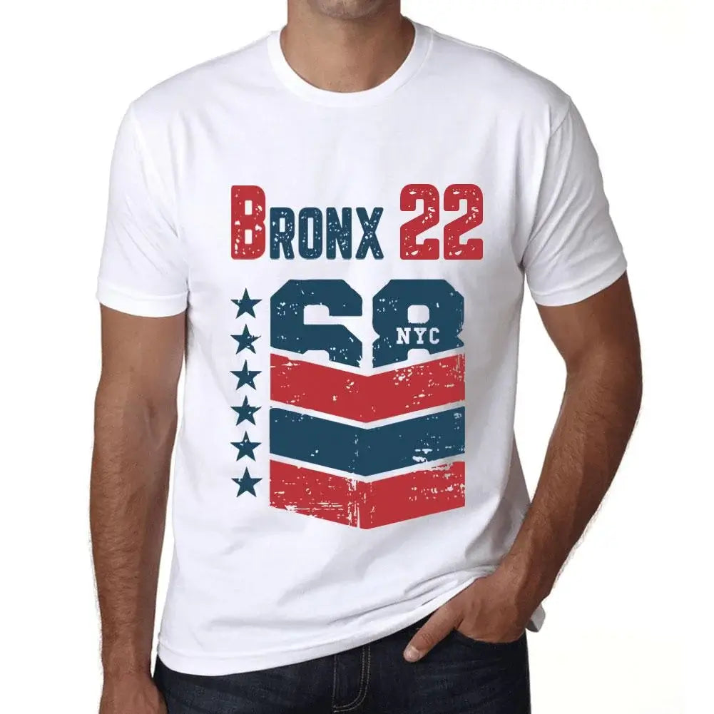 Men's Graphic T-Shirt Bronx 22 22nd Birthday Anniversary 22 Year Old Gift 2002 Vintage Eco-Friendly Short Sleeve Novelty Tee